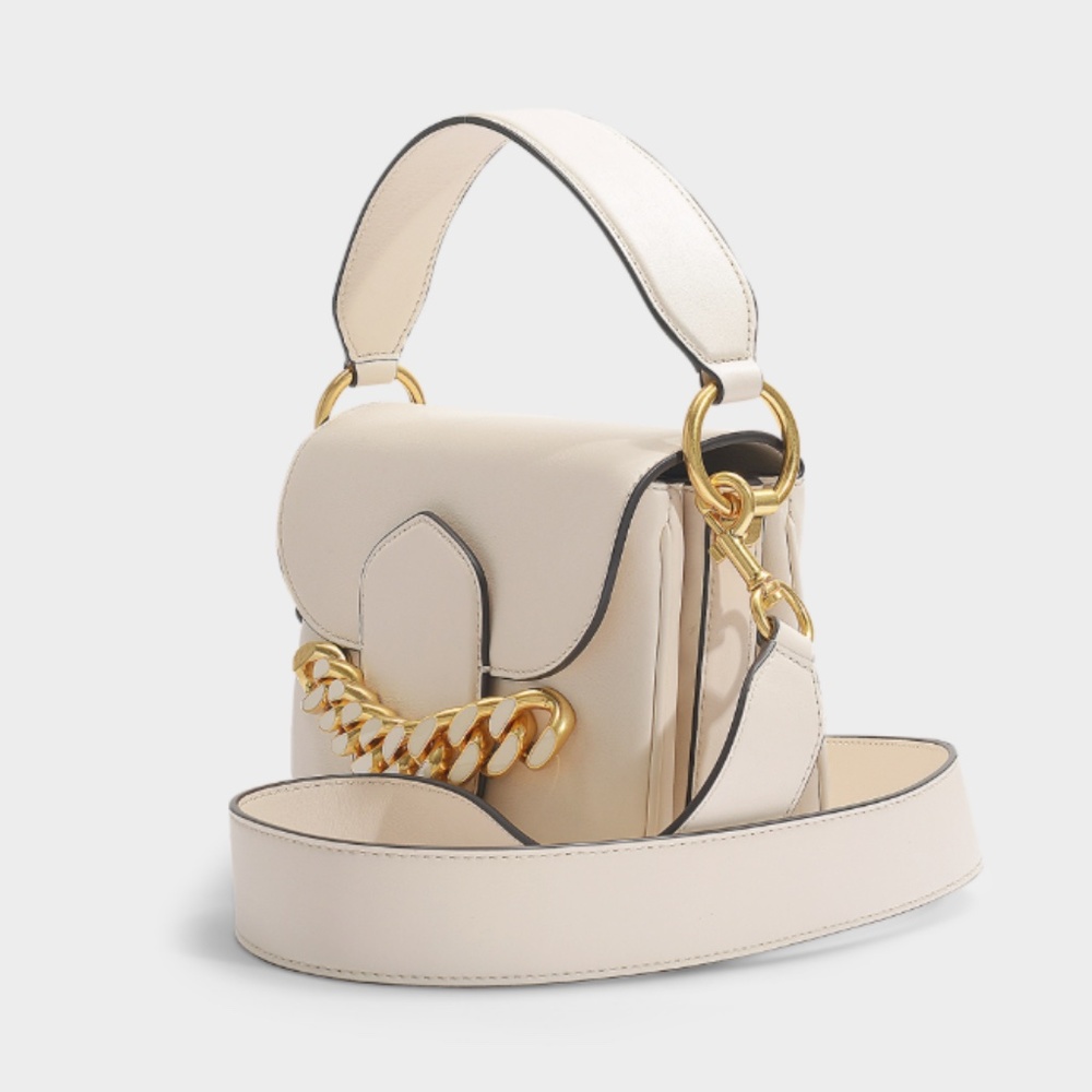 Tory Burch Jessie Top Handle Satchel in New Cream Nappa Leather, never used!